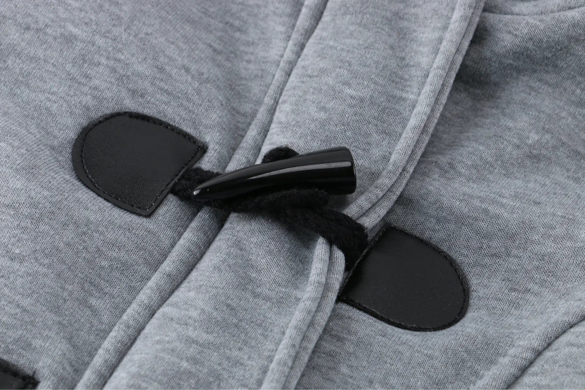 Horn Button Jacket with Thickened Lamb Wool Lining