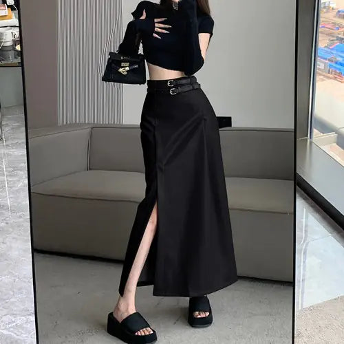 PU Leather Skirt